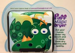 Puff the Magic Dryer - Child friendly hand dryer