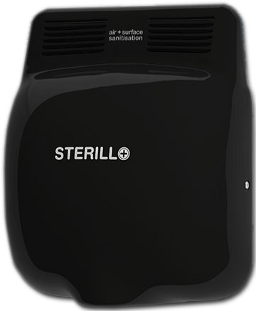 Sterillo Sterilsing Hand Dryer by AirSteril, black