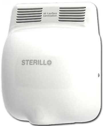 Sterillo Sterilsing Hand Dryer by AirSteril, white
