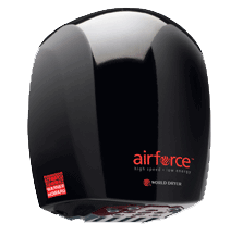 Warner Howard Airforce Hand Dryer, Black