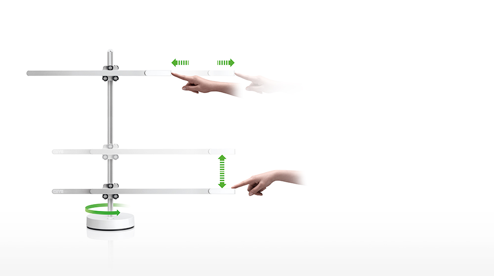 Dyson CSYS Desk Light - 3 axis glide motion