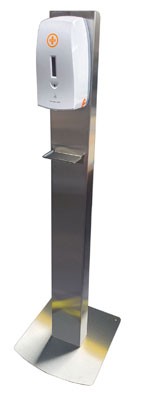 Automatic Alcohol Hand Sanitiser Dispenser - Free-standing Stainless Steel