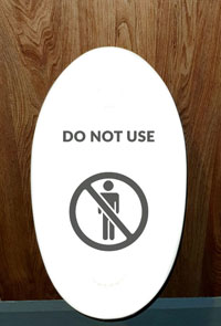 STOPWRAP Urinal Cover Social Distancing Wrap