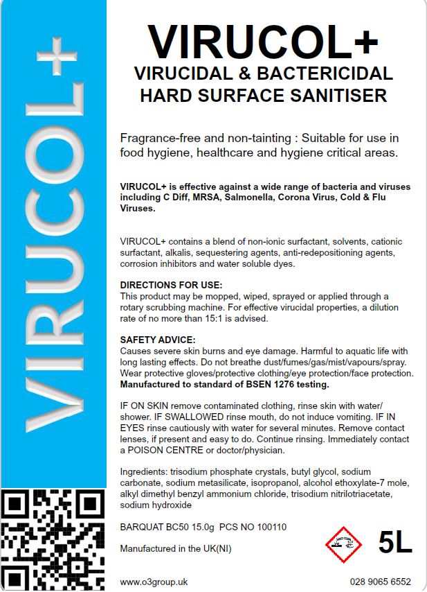 VIRUCOL+ Surface Sanitiser Disinfectant